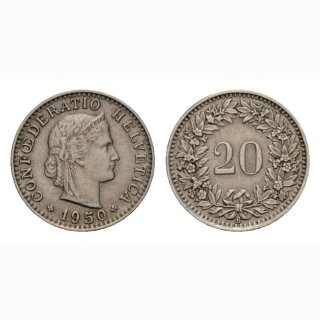 20 Rappen 1950 Schweiz