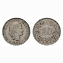 20 Rappen 1957 Schweiz