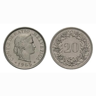 20 Rappen 1965 Schweiz