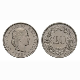 20 Rappen 1966 Schweiz