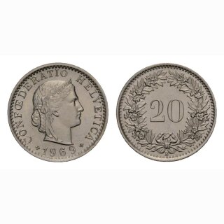 20 Rappen 1969 Schweiz