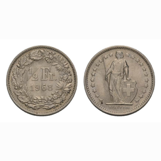 50 Rappen 1968 ohne MZ Schweiz