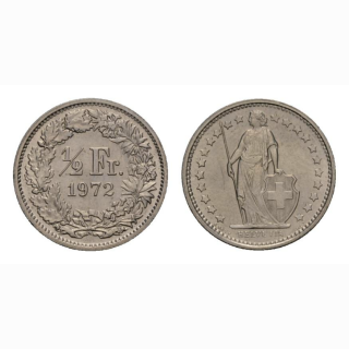 50 Rappen 1972 Schweiz
