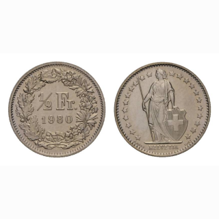 50 Rappen 1980 Schweiz