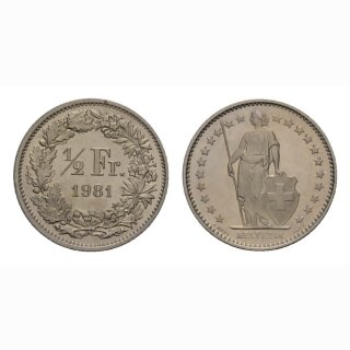 50 Rappen 1981 Schweiz