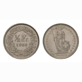 50 Rappen 1988 Schweiz