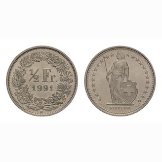 50 Rappen 1991 Schweiz