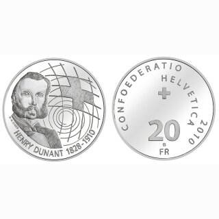 Schweiz 20 Franken 2010 B Henry Dunant