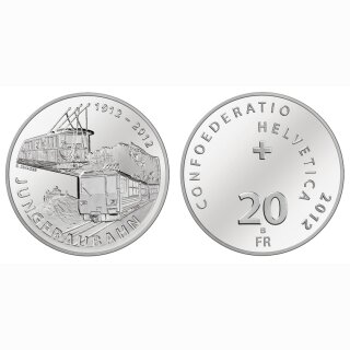 Schweiz 20 Franken 2012 B 100 Jahre Jungfraubahn