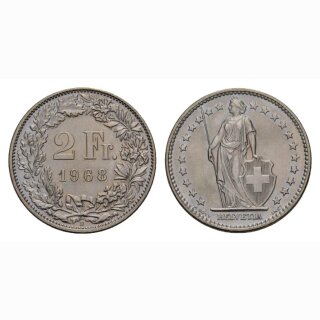 2 Franken 1968 B Schweiz