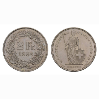 2 Franken 1992 Schweiz