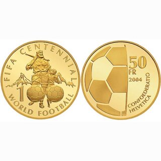 Schweiz 50 Franken 2004 B 100 Jahre FIFA (ME)