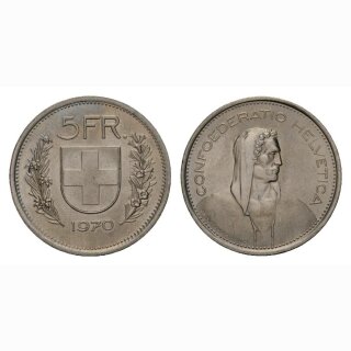5 Franken 1970 Schweiz