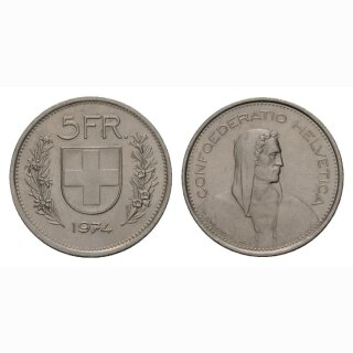 5 Franken 1974 Schweiz