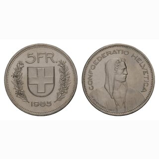 5 Franken 1985 Schweiz