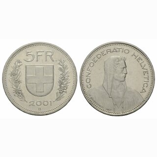 5 Franken 2001 Schweiz
