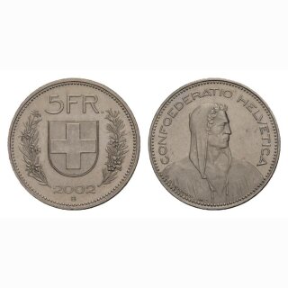 5 Franken 2002 Schweiz