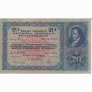 20 Franken Note Pestalozzi 1947 gebraucht+