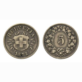 5 Rappen 1874 Schweiz