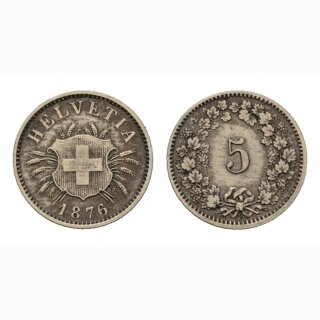 5 Rappen 1876 Schweiz