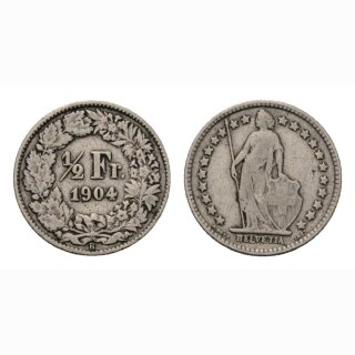1/2 Franken 1904 Schweiz