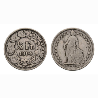 1/2 Franken 1904 Schweiz
