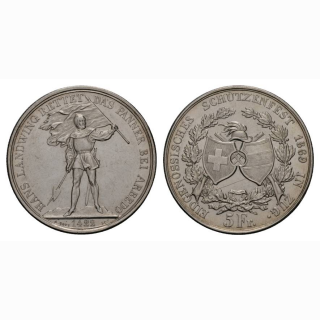 Schützentaler 5 Franken 1869 Zug