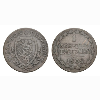 Thurgau 1 Batzen 1809 HMZ 2-934b