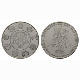 Portugal 10 Euro 2007 Silber Olympischer Sport