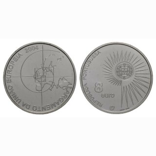 Portugal 8 Euro 2004 Silber Erweiterung EU