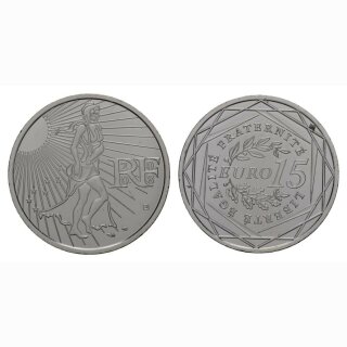 Frankreich 15 Euro 2008 Silber Nationale Symbole