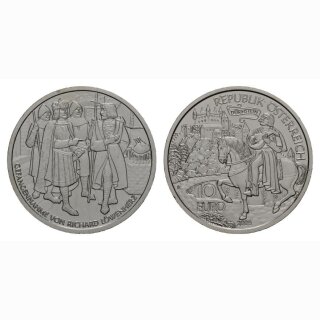 Österreich 10 Euro 2009 Silber Richard Löwenherz