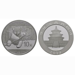 China  1 Unze Panda Silber 2014