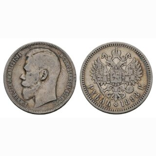 Russland 1 Rubel 1898 Silber