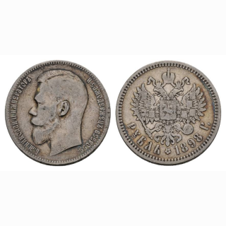 Russland 1 Rubel 1898 Silber