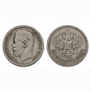 Russland 1/2 Rubel 1896 Silber