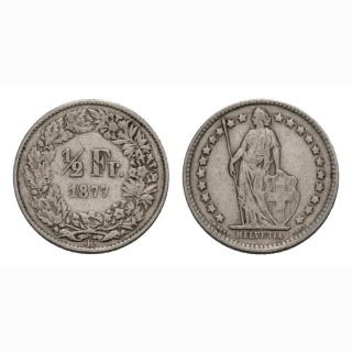 50 Rappen 1877 Schweiz