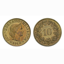 10 Rappen 1918 Messing Schweiz