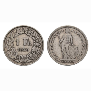 1 Franken 1920 B Schweiz