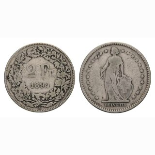 2 Franken 1894 B Schweiz