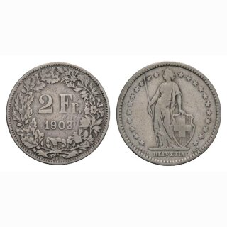 2 Franken 1903 B Schweiz