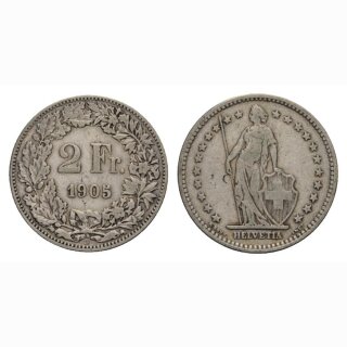 2 Franken 1905 B Schweiz