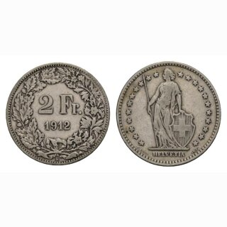 2 Franken 1912 B Schweiz