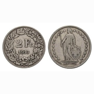 2 Franken 1913 B Schweiz