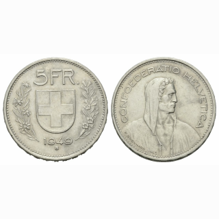 5 Franken 1949 B Schweiz