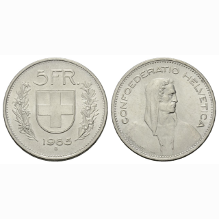 5 Franken 1965 B Schweiz