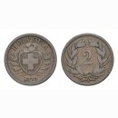 2 Rappen 1870 B Schweiz