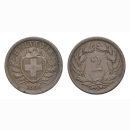 2 Rappen 1886 B Schweiz