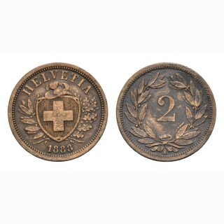 2 Rappen 1888 B Schweiz