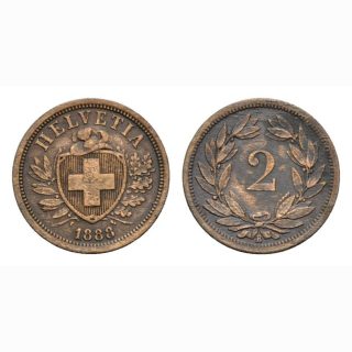 2 Rappen 1888 B Schweiz